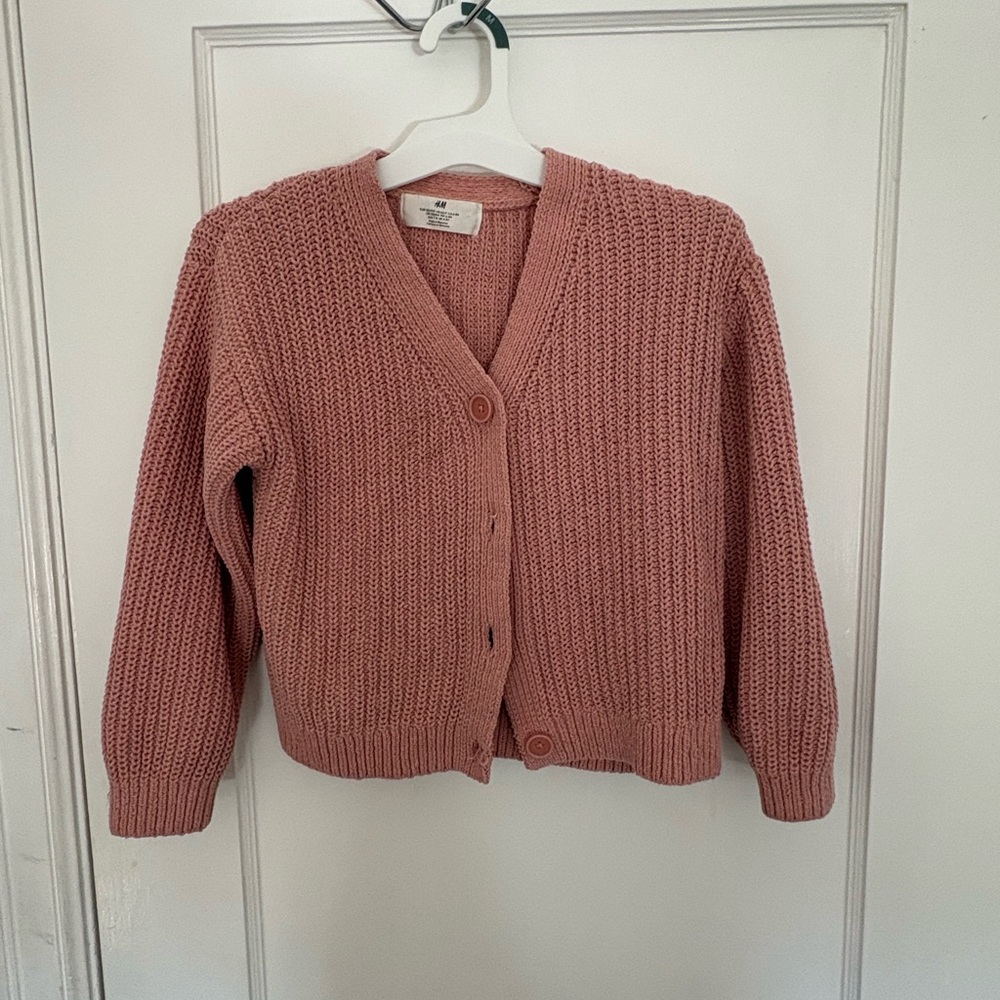 H&M Dusty Rose Knit Cardigan